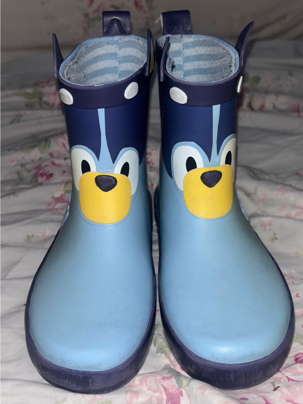 Target Kids Blue Character Rain Boots with Yellow Nose